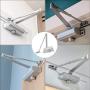 Door Closer Automatic Adjustable Mechanism, Hydraulic Gate Closer Easy Installation Residential and Commercial Door Arm Fitting Template for Middle-Weight Wood Metal Fire Doors