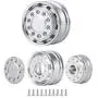 SHYOSUCCE 2PCS Metal Front Wheel Rim Hub 1/14 RC Car Wheel Hub for RC Tamiya 56327 Tractor Truck SHYOSUCCE 2PCS Metal Front Wheel Rim Hub 1/14 RC Car Wheel Hub for RC Tamiya 56327 Tractor Truck