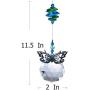 H&D Hyaline & Dora Sun Catcher Crystal Ball Prism Metal Butterfly Decor Pendant,Christmas Lights Part Accessories