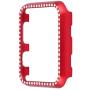 Leotop Compatible with Apple Watch Case 38mm, Metal Bumper Protective Cover Frame Accessories Women Girl Bling Shiny Crystal Rhinestone Diamond Compatible iWatch Series 3/2/1 (Diamond Red, 38mm)