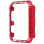 Leotop Compatible with Apple Watch Case 38mm, Metal Bumper Protective Cover Frame Accessories Women Girl Bling Shiny Crystal Rhinestone Diamond Compatible iWatch Series 3/2/1 (Diamond Red, 38mm)