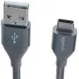 Amazon Basics Double Braided Nylon USB-C to USB-A 2.0 Fast Charging Cable, 3A - 1-Foot, Dark Grey Amazon Basics Double Braided Nylon USB-C to USB-A 2.0 Fast Charging Cable, 3A - 1-Foot, Dark Grey