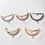 GuoFa 5pcs Metal Coin Purse Frame Multicolors 3.3''/8.5cm Metal Tow Ball Kiss Clasp Lock Clutch Frames Purse for DIY Handle Bag Sewing Craft