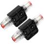 ZOOKOTO 2 Pcs 12V-24V DC Fuse Holder 20A 30A 40A 50A 60A 80A 100A 150A,Inline Circuit Breaker with reset button for Auto Car Marine Boat Stereo Switch Audio Inverter System Protection (60A)