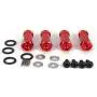 Alloy Aluminum 12mm Wheel Hex Hub Extension Adapters to 30mm Longer Combiner for 1/10 TRAXXAS Slash 5807 Stampede 4WD 2WD 4x4 / HQ 727 RC Car Parts ( Red)