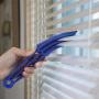HIWARE Window Blind Cleaner Duster Brush with 5 Microfiber Sleeves - Blind Cleaner Tools for Window Shutters Blind Air Conditioner Jalousie Dust