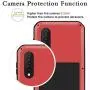 Simicoo Samsung A30S Military Metal Bumper Silicone Case Full Body Cover Built-in Gorilla Glass Heavy Duty Hybrid Shockproof Armor Impact Rugged Tough Case for Galaxy A30S (A30S, Red)
