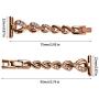 SaNgaiMEi Compatible Bling Band for Apple Watch Band 38mm 40mm Women Rhinestone Stainless Steel Link Band Iwatch Series 6/5/4/3/2/1 Bracelet Metal Strap Mothers Day