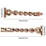 SaNgaiMEi Compatible Bling Band for Apple Watch Band 38mm 40mm Women Rhinestone Stainless Steel Link Band Iwatch Series 6/5/4/3/2/1 Bracelet Metal Strap Mothers Day