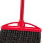 AmazonCommercial Angle Broom with Vinyl-Coated Metal Handle - 6-Pack