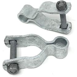 Pressed Steel Chain Link Fence Frame Hinge w/Bolt - (2 Sets Pack) (1-3/8'')