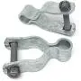 Pressed Steel Chain Link Fence Frame Hinge w/Bolt - (2 Sets Pack) (1-3/8'') Pressed Steel Chain Link Fence Frame Hinge w/Bolt - (2 Sets Pack) (1-3/8'')