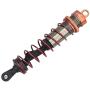 VGEBY RC Shock Damper, 4Pcs Lightweight Metal 1:8 Scale Remote Control Crawler Oil Pressure Adjustable Front/Rear Shock Damper RC Upgrades Parts(Orange)