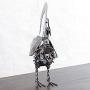 Handmade Mechanical Rooster Recycled Auto Part Sculpture (Mexico) Grey Metal