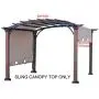 ALISUN Replacement Sling Canopy (with Ties) for The Lowes Allen + roth 10 ft x 10 ft Tan/Black Material Freestanding Pergola #L-PG152PST-B (Size: 200'' (L) x 103'' (W)) ALISUN Replacement Sling Canopy (with Ties) for The Lowes Allen + roth 10 ft x 10 ft Tan/Black Material Freestanding Pergola #L-PG152PST-B (Size: 200'' (L) x 103'' (W))