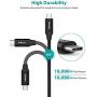 USB C to USB C 3.1 Gen 2 Cable 10Gbps Data Transfer, NIMASO 4K Video Output Monitor Cable 100W PD Fast Charging Compatible with Thunderbolt 3, MacBook Pro, iPad Pro, Galaxy S21, Google Pixel - 3.3FT