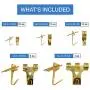 Assorted Picture Hanging Kit | 220 Piece Assortment with Wire, Picture Hangers, Hooks, Nails and Hardware for Frames Assorted Picture Hanging Kit | 220 Piece Assortment with Wire, Picture Hangers, Hooks, Nails and Hardware for Frames