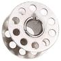 Tinksky 20pcs 20mm Diameter Domestic Sewing Machine Metal Bobbins for Brother Singer Toyota Janome (Silver)