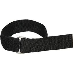 Heavy Duty Cinch Straps with Stainless Steel Metal Buckle, Reusable Durable Hook and Loop, Multipurpose Securing Straps - 6 Pack - 1'' x 30''