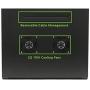 NavePoint 15U Wall Mount Server Data Cabinet 24 Inch Depth Glass Door Lock Casters and Shelves