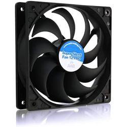 AAB Cooling Super Silent Fan 12 Pro - Silent and Efficient 120mm Fan with 4 Anti-Vibration Pads, Quiet Fan, Silent Fan, CPU Cooler, 12V - Value Pack 3 Pieces