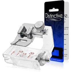 Distinctive Tape Binding Sewing Machine Presser Foot - Fits All Low Shank Snap-On Singer, Brother, Babylock, Euro-Pro, Janome, Kenmore, White, Juki, New Home, Simplicity, Elna and More!