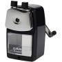 Carl Angel-5 Manual Pencil Sharpener with Metal Table Mount. Quiet for The Classroom, Home & Office, Black (CUI19018)