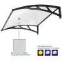 Yescom 39''x 39'' Door Window Outdoor Awning Patio Cover UV Rain Snow Protection One-Piece Polycarbonate Hollow Sheet Yescom 39''x 39'' Door Window Outdoor Awning Patio Cover UV Rain Snow Protection One-Piece Polycarbonate Hollow Sheet