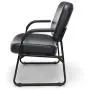 OFM Core Collection Big and Tall Guest and Reception Chair with Arms, Anti-Microbial/Anti-Bacterial Vinyl, in Navy OFM Core Collection Big and Tall Guest and Reception Chair with Arms, Anti-Microbial/Anti-Bacterial Vinyl, in Navy