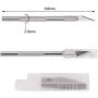 SAVITA Hobby Knife Set Solid Metal Pen Knife Small Carving Craft Utility Knife Kit for DIY Art Work Cutting Tool Including 2-Pack Handles and 40-Pack Spare Replacement Blades