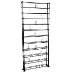 Atlantic Maxsteel 12 Tier Shelving - Heavy Gauge Steel Wire Shelving for 864 CD/450 DVD/Blu-Ray/Games in Gunmetal,38408071