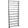 Atlantic Maxsteel 12 Tier Shelving - Heavy Gauge Steel Wire Shelving for 864 CD/450 DVD/Blu-Ray/Games in Gunmetal,38408071