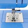 Janome Blue Couture Easy-to-Use Sewing Machine with Interior Metal Frame, Bobbin Diagram, Tutorial Videos, Made with Beginners in Mind!