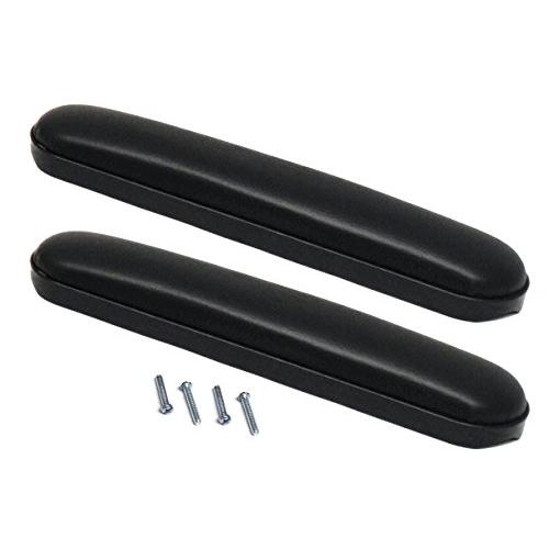 Heavy Duty Desk Length (10-1/4'') Wheelchair Arm Pads, Black (Pair), Fits Most Medline, Drive, Invacare, E&J, Guardian, Lumex, Tuffcare, ALCO & Other Desk Arm Manual Wheelchairs