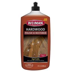 Weiman Wood Floor Polish and Restorer - 32 Ounce - High-Traffic Hardwood Floor, Natural Shine, Removes Scratches, Leaves Protective Layer, Packaging May Vary
