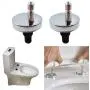Upgraded 2 Full set Toilet Seat Hinge Fixings Top Fix Nuts Screws Quick Release Hinges Fittings Rubber Back To Wall For Toilet Seat Hinges Replacement