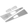 RC Crawler Grille, Metal Anti-Skid Plate Intake Grille RC Upgrade Part for Traxxas TRX-4 1:10 RC Car Crawler