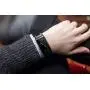 Shangpule Compatible for Fitbit Charge 3 / Fitbit Charge 4 / Fitbit Charge 3 SE Bands, Stainless Steel Metal Replacement Strap Wrist Band Compatible for Charge 3 Fitness Tracker Large Small (Black)