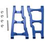 Ky-RC 1 Set Aluminum Alloy Metal Upgrade Chassis Parts Kit for Traxxas Slash 4x4 1/10 RC Car Truck Parts Accessories W001 (Blue)