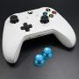 TOMSIN Metal Thumbsticks for Xbox One/ PS4 Controllers, Aluminum Analog Grip Replacement Parts for Xbox One S (2 Pcs) (Blue)