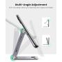 UGREEN Cell Phone Stand Adjustable Aluminum Mobile Phone Holder for Desk Compatible for iPhone 12 Pro Max 11 X SE XS XR 8 Plus 6 7 6S Samsung Galaxy Note20 S20 S10 S9 S8 S7 Smartphone Foldable