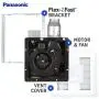 Panasonic FV-0811VFL5E WhisperFit EZ Retrofit Ventilation Fan with Light, 80 or 110 CFM