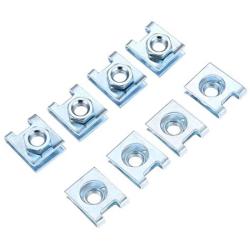 20Pcs Automotive Car License Plate Fasteners Buckle Suitable 6mm Screw Rivet Fixed Retaining Clips Metal M6 Nut U-Type Gasket