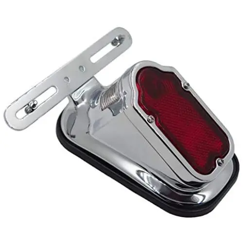 HTTMT XH3118B-A- Motorcycle Chrome Red Metal Tombstone Brake Tail Light Signal Compatible with Motorcycle Bike HTTMT XH3118B-A- Motorcycle Chrome Red Metal Tombstone Brake Tail Light Signal Compatible with Motorcycle Bike