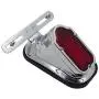 HTTMT XH3118B-A- Motorcycle Chrome Red Metal Tombstone Brake Tail Light Signal Compatible with Motorcycle Bike HTTMT XH3118B-A- Motorcycle Chrome Red Metal Tombstone Brake Tail Light Signal Compatible with Motorcycle Bike