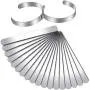 Hicarer 18 Pieces Bracelet Blanks Stainless Steel Bangle Blanks DIY Cuff Bracelet Blanks for Making Presents Stamping Jewelry, 3/8 x 6 Inches Hicarer 18 Pieces Bracelet Blanks Stainless Steel Bangle Blanks DIY Cuff Bracelet Blanks for Making Presents Stamping Jewelry, 3/8 x 6 Inches