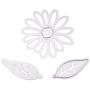 LIGONG 6 Pieces DIY Cutting Dies Flowers Leaf Metal Embossing Stencil For Album Scrapbooking Paper Card Art Craft