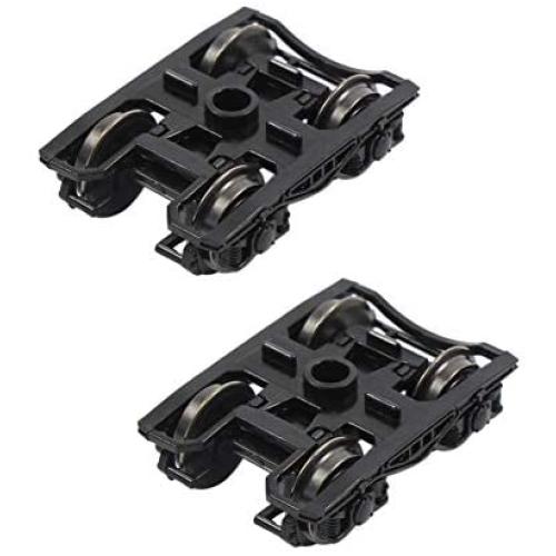 HP0687 2 pcs 1/87 Model Train HO Scale high Rim psyllium RCOO Bogie 36'' Metal Wheels Model Building kit