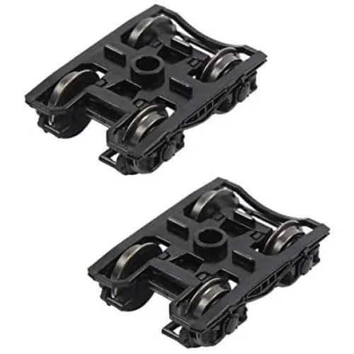 HP0687 2 pcs 1/87 Model Train HO Scale high Rim psyllium RCOO Bogie 36'' Metal Wheels Model Building kit