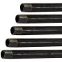 Supply Giant 3/4 Inch x 60 Inch Black Steel Pipe, Threaded Three Quarter Inch Malleable Fitting Build DIY Vintage Furniture, (Pack Of 5) Supply Giant 3/4 Inch x 60 Inch Black Steel Pipe, Threaded Three Quarter Inch Malleable Fitting Build DIY Vintage Furniture, (Pack Of 5)